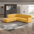 Mango Fullback Support Sectional Sofa Slipcover (Left Chaise), Microfibra Collection