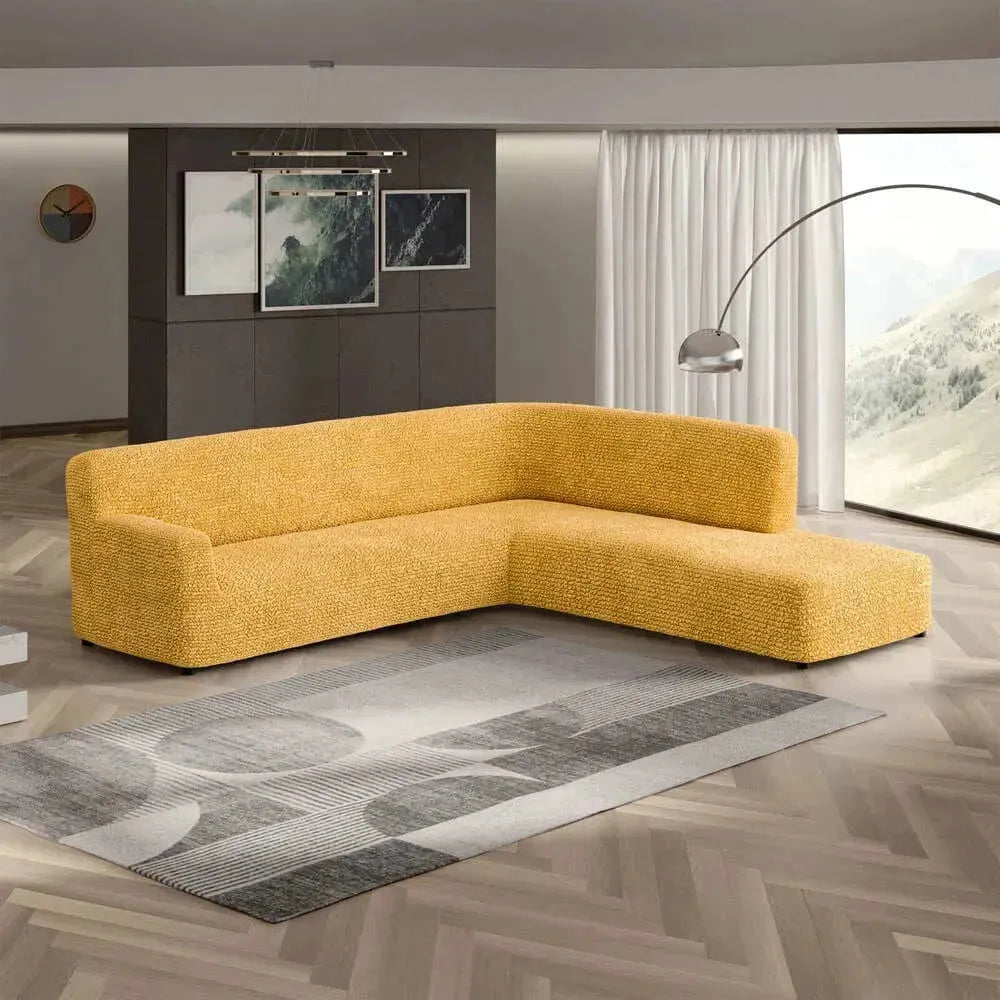 Mango Fullback Support Sectional Sofa Slipcover (Right Chaise), Microfibra Collection