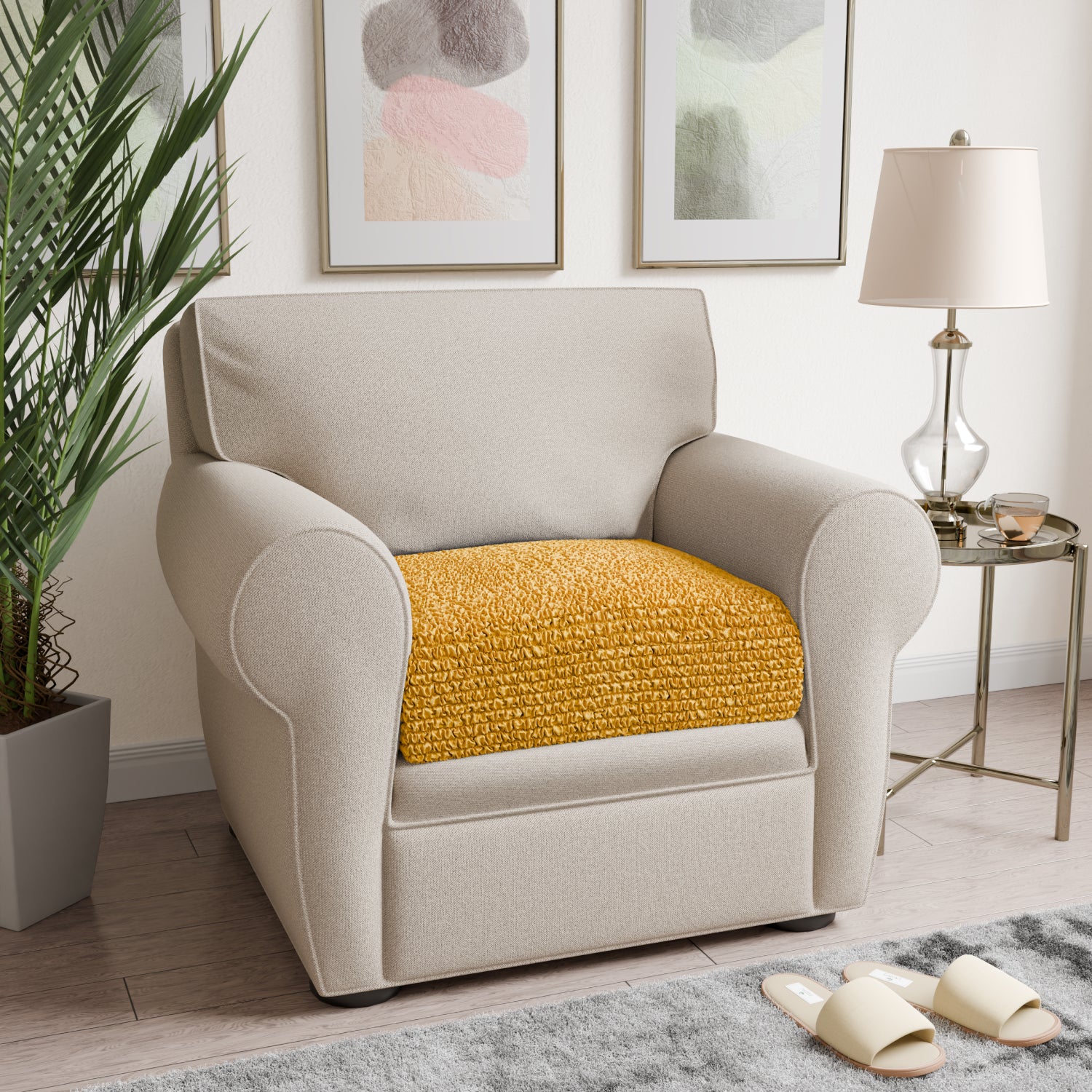 Mango Back Cushion Cover, Microfibra Collection