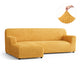 L-Shaped Sofa Slipcover (Left Chaise), Comfort Collection – Mango, front view | Mango