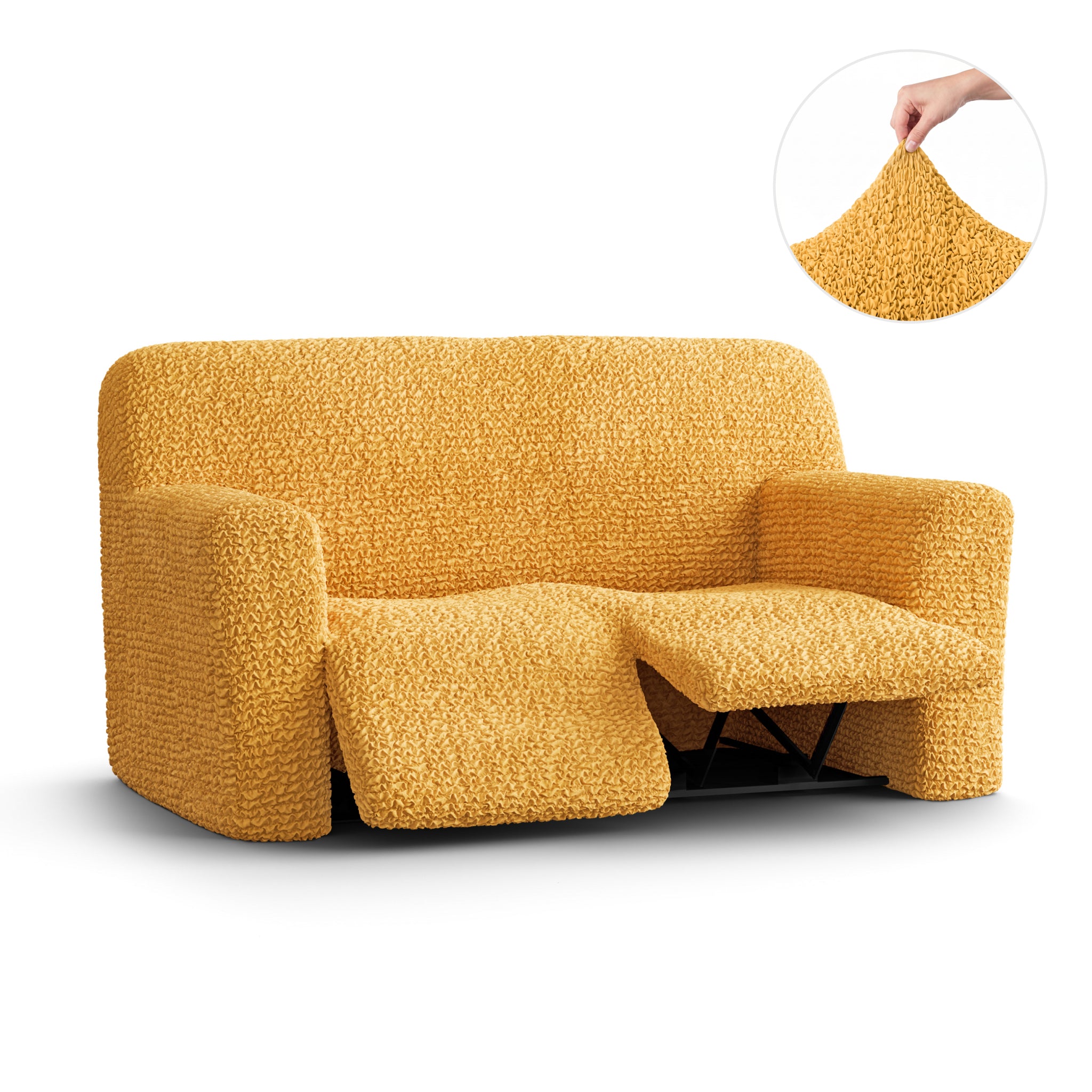 2 Seater Recliner Slipcover, Comfort Collection – Mango, product view | Mango