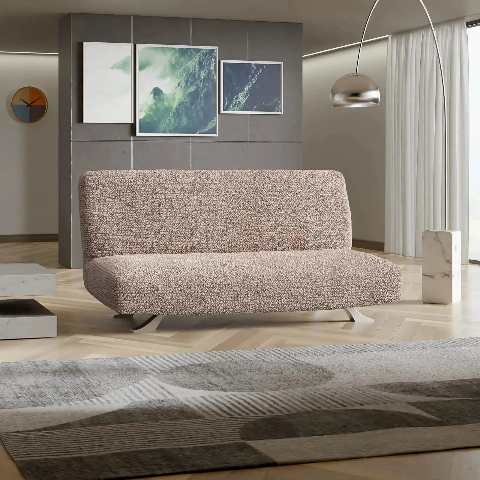 Cipria Futon Slipcover, Microfibra Collection