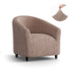 Barrel Chair Slipcover, Comfort Collection – Soft Taupe, front view | Soft Taupe