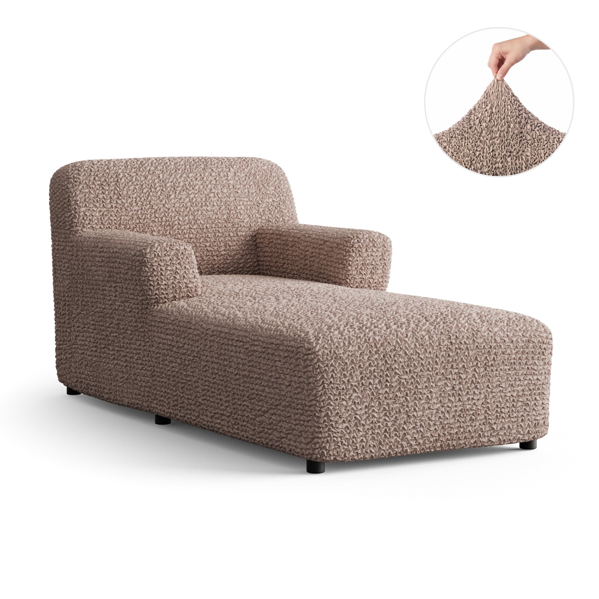 Chaise Lounge Slipcover, Comfort Collection – Soft Taupe, product view | Soft Taupe