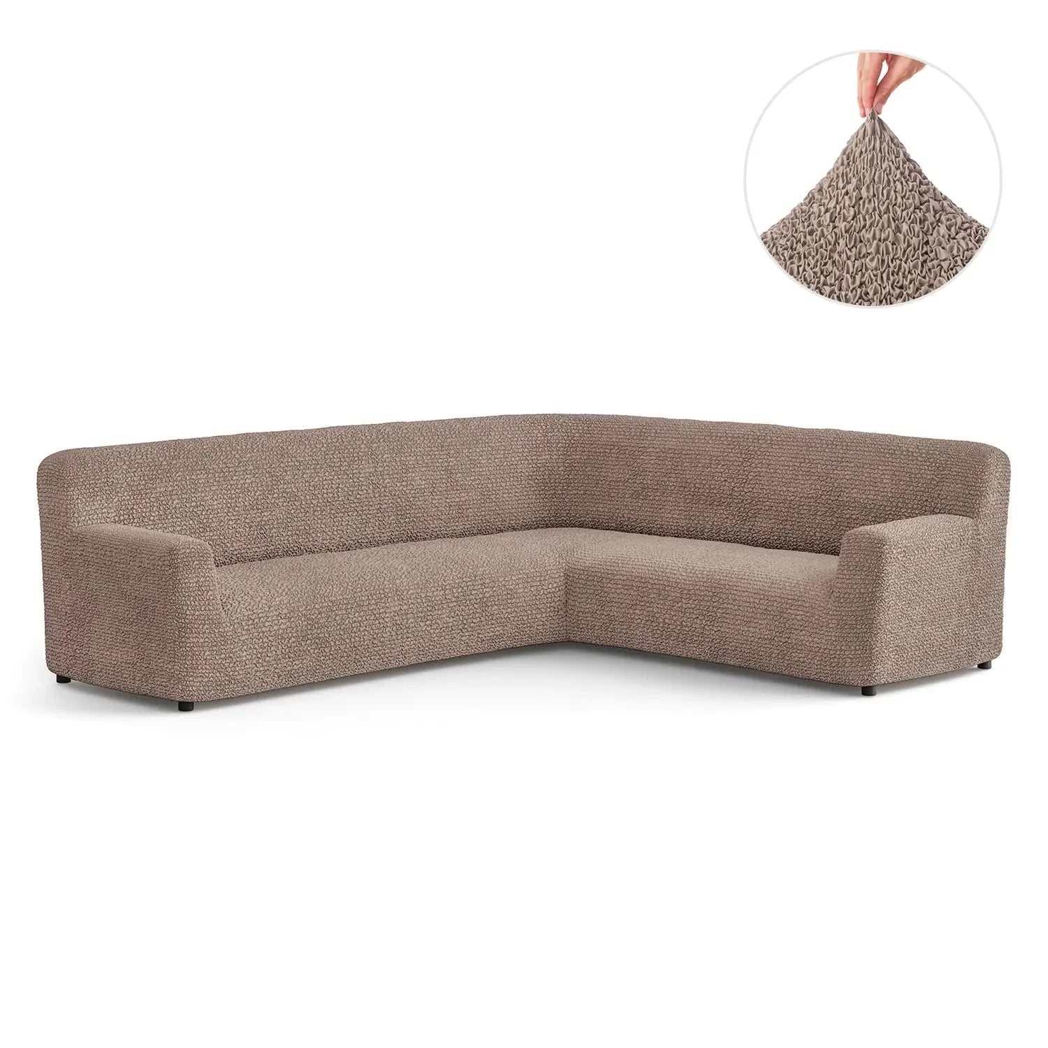 Marsala Corner Sofa Slipcover, Microfibra Collection