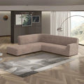 Marsala Fullback Support Sectional Sofa Slipcover (Left Chaise), Microfibra Collection