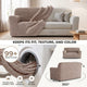 Loveseat 2 Seater Slipcover, Comfort Collection – Soft Taupe, color swatch | Soft Taupe