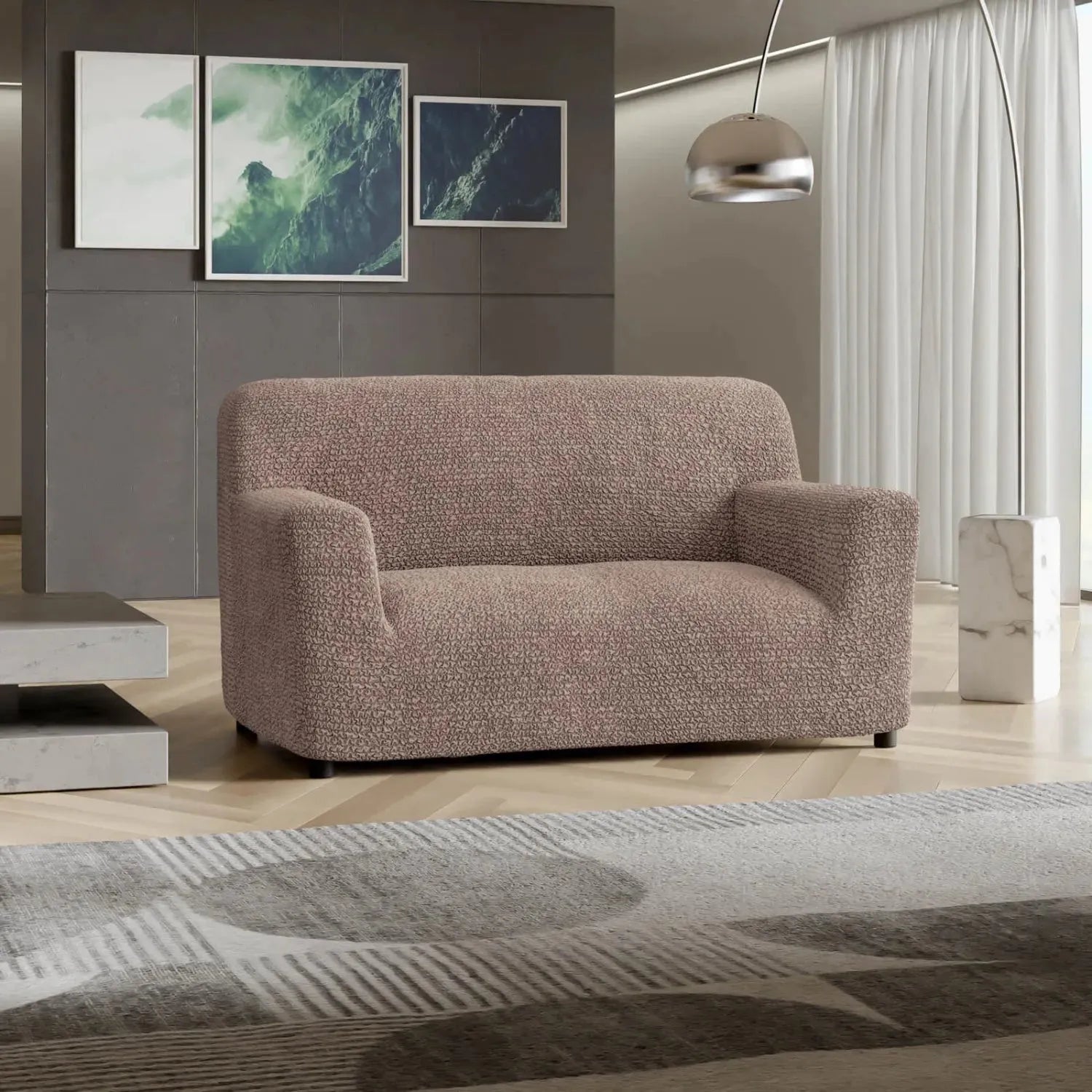 Marsala Loveseat 2 Seater Slipcover, Microfibra Collection