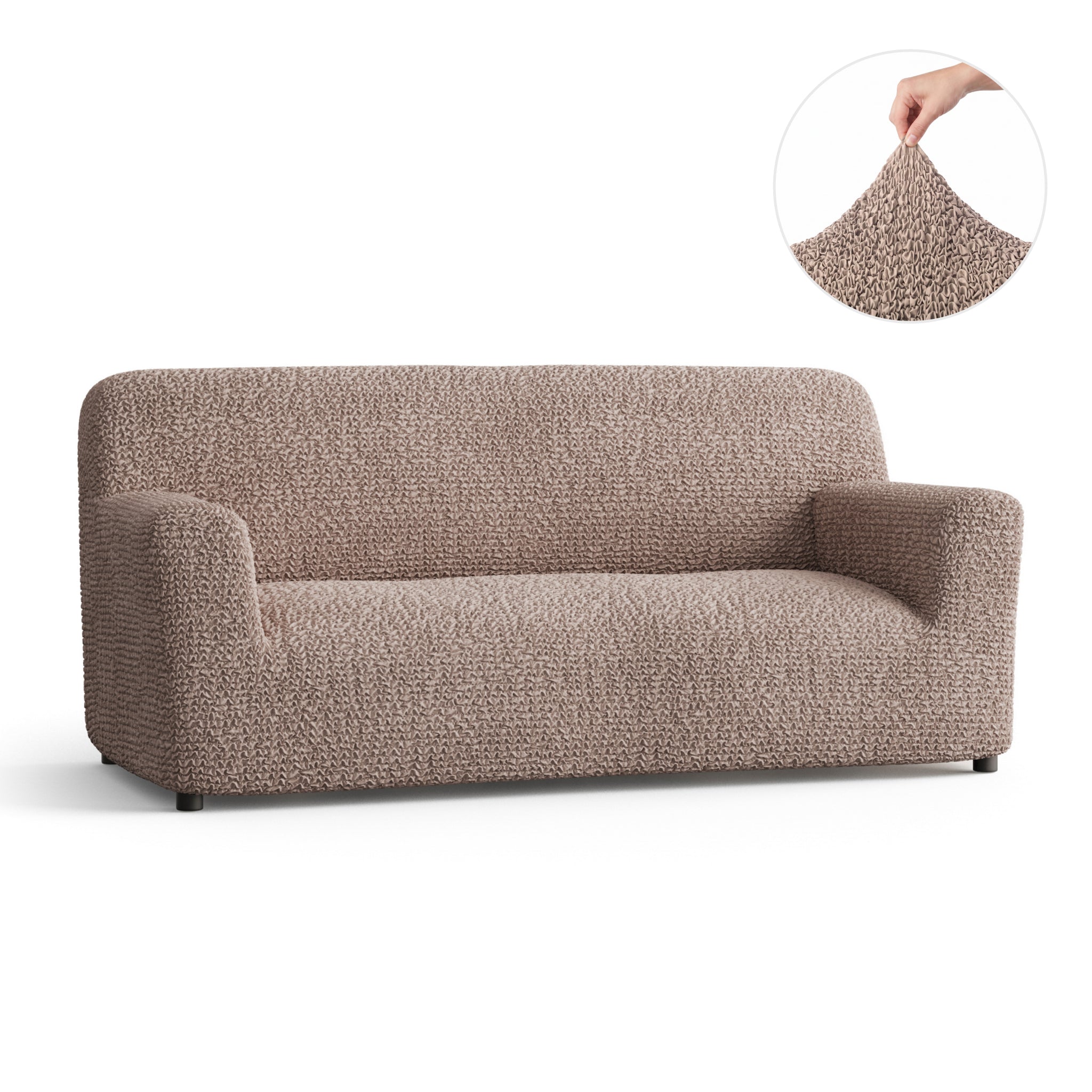 Sofa 3 Seater Slipcover, Comfort Collection – Soft Taupe, color swatch | Soft Taupe