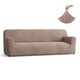 Sofa 4 Seater Slipcover, Comfort Collection – Soft Taupe, front view | Soft Taupe