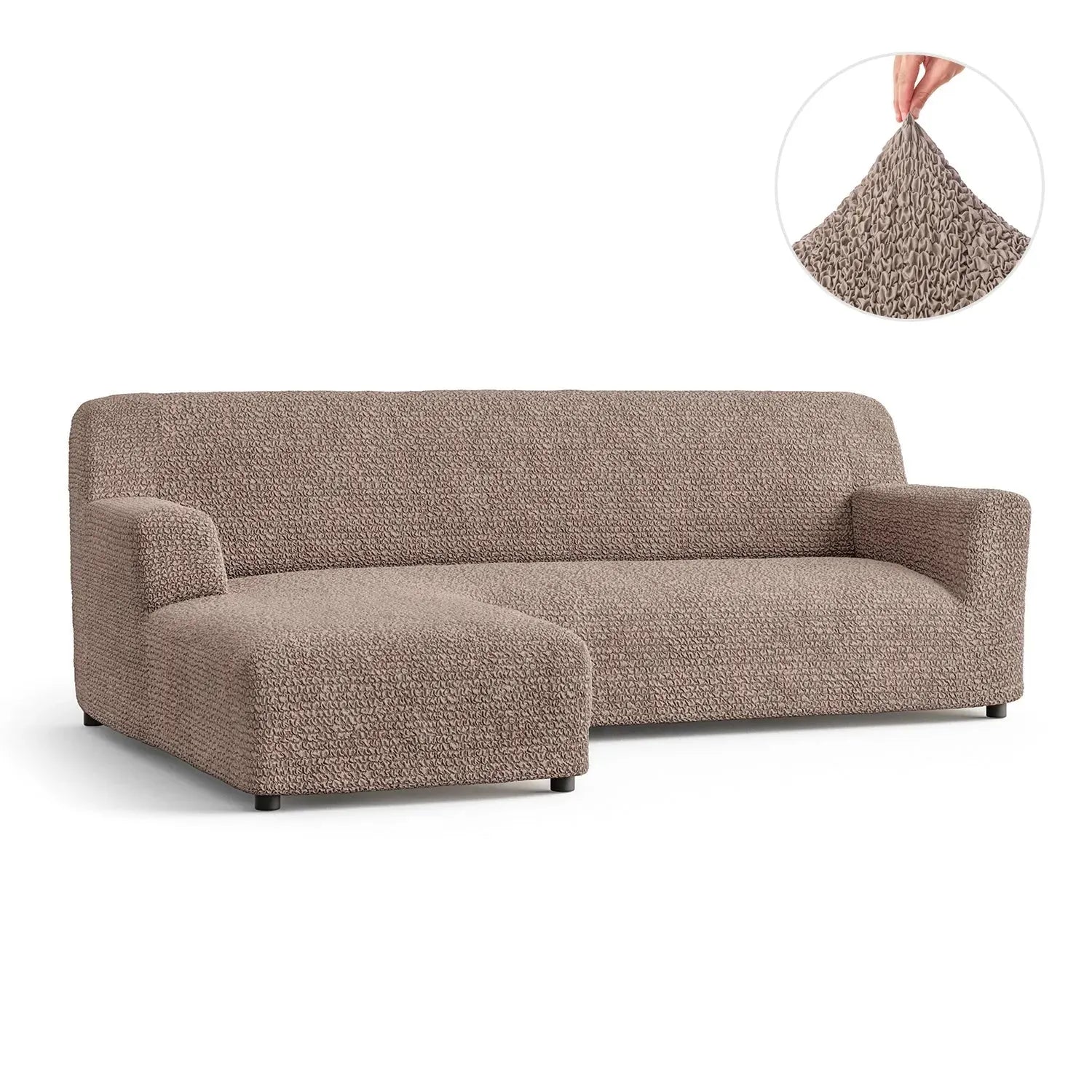 Marsala L-Shaped Sofa Slipcover (Left Chaise), Microfibra Collection