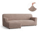 L-Shaped Sofa Slipcover (Left Chaise), Comfort Collection – Soft Taupe, front view | Soft Taupe