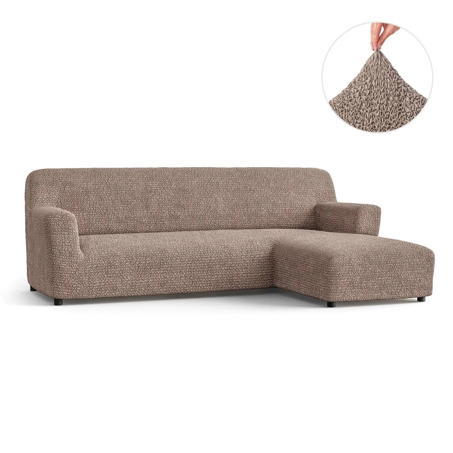 Marsala L-Shaped Sofa Slipcover (Right Chaise), Microfibra Collection