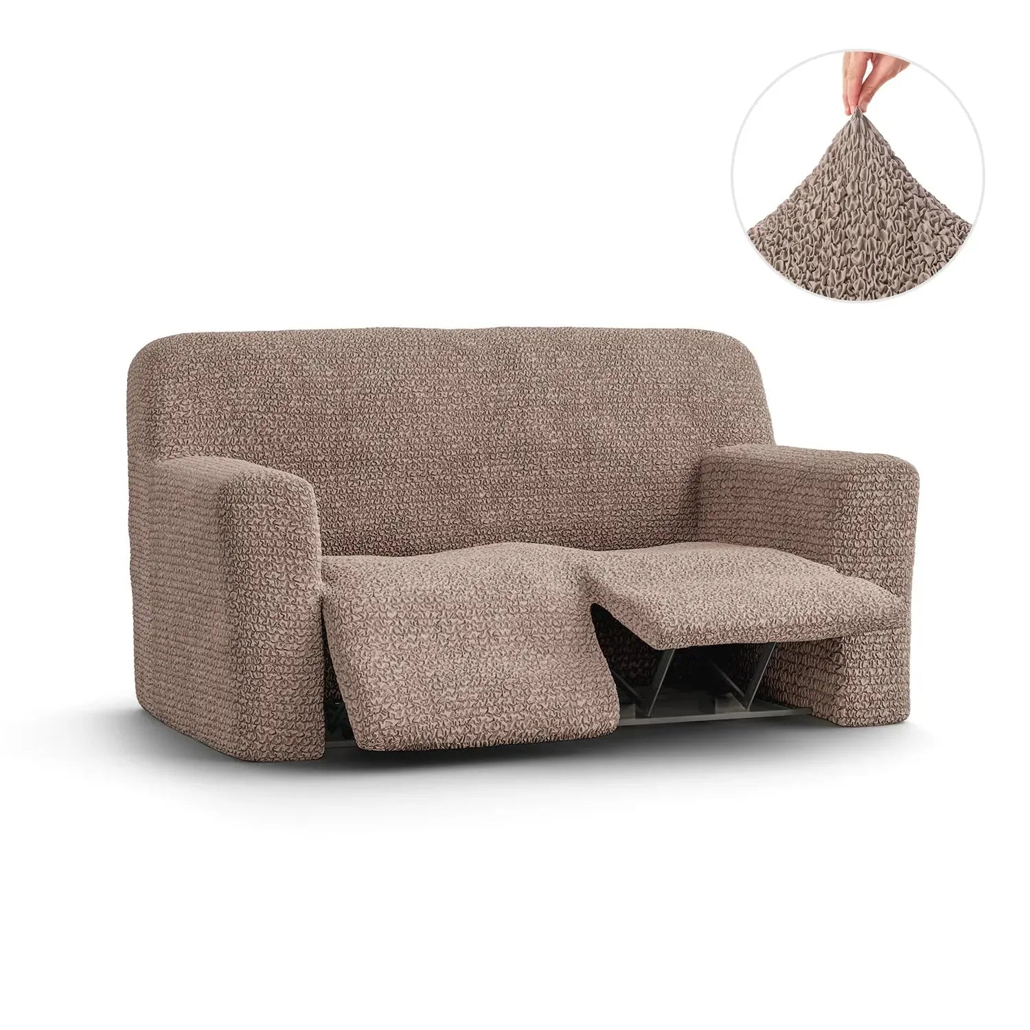 Marsala 2 Seater Recliner Slipcover, Microfibra Collection