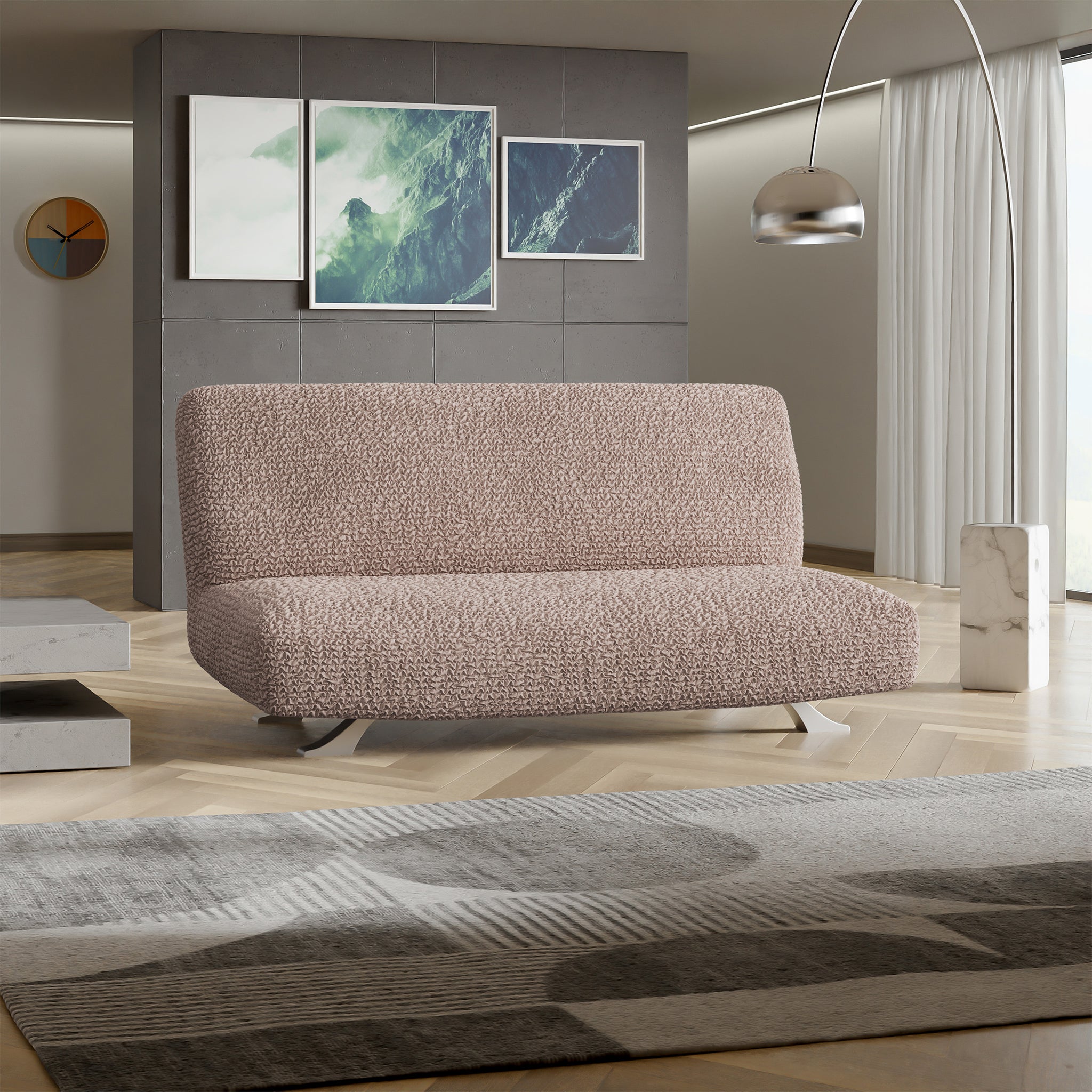 Futon Slipcover, Comfort Collection – Soft Taupe, detail view | Soft Taupe