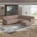 Cipria U-Shaped Sofa Slipcover (Right Chaise), Microfibra Collection