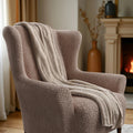 Marsala Wingback Chair Slipcover, Microfibra Collection