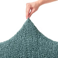 Teal Large Corner Sofa Slipcover, Microfibra Collection