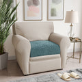 Teal Back Cushion Cover, Microfibra Collection