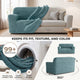 Loveseat 2 Seater Slipcover, Comfort Collection – Teal, About it | Teal
