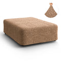 Tan Ottoman Slipcover (Large), Microfibra Collection