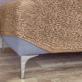 Tan Ottoman Slipcover (Small), Microfibra Collection