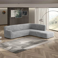 Ash Fullback Support Sectional Sofa Slipcover (Right Chaise), Microfibra Collection