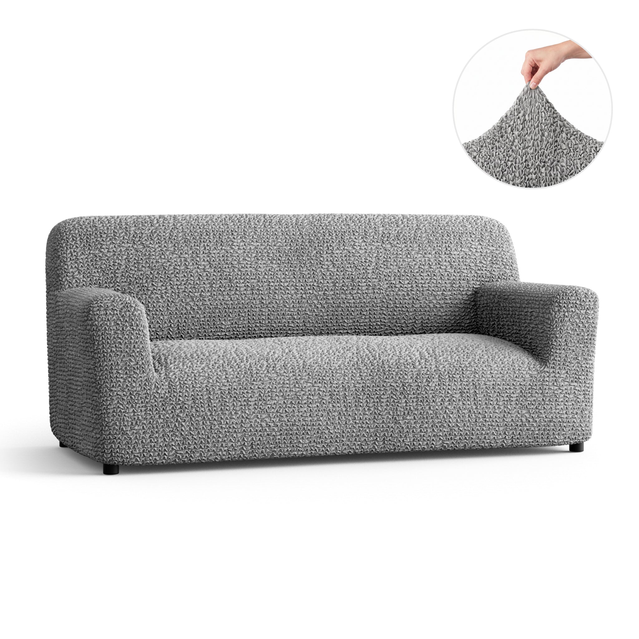 Sofa 3 Seater Slipcover, Comfort Collection – Ash, color swatch | Ash