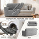 Sofa 3 Seater Slipcover, Comfort Collection – Ash, color swatch | Ash