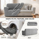 Sofa 4 Seater Slipcover, Comfort Collection – Ash, color swatch | Ash