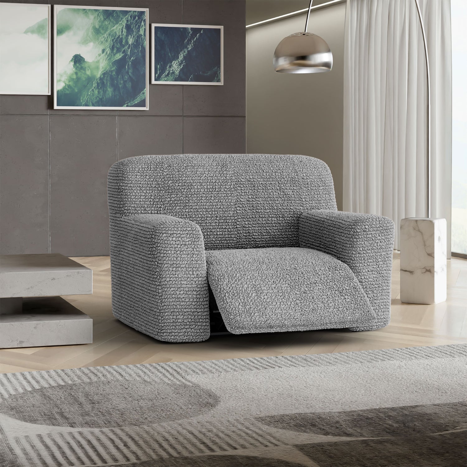 Ash Large Reclining Armchair Slipcover, Microfibra Collection