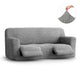 3 Seater Recliner Slipcover, Comfort Collection – Ash, front view | Ash