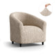 Barrel Chair Slipcover, Comfort Collection – Macadamia, product view | Macadamia