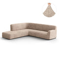 Tapioca Fullback Support Sectional Sofa Slipcover (Left Chaise), Microfibra Collection