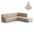 Tapioca Fullback Support Sectional Sofa Slipcover (Right Chaise), Microfibra Collection