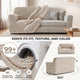 Loveseat 2 Seater Slipcover, Comfort Collection – Macadamia, About it | Macadamia
