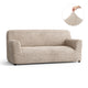 Sofa 3 Seater Slipcover, Comfort Collection – Macadamia, front view | Macadamia