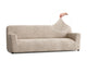 Sofa 4 Seater Slipcover, Comfort Collection – Macadamia, front view | Macadamia
