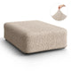 Ottoman Slipcover (Large), Comfort Collection – Macadamia, front view | Macadamia
