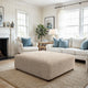 Ottoman Slipcover (Large), Comfort Collection – Macadamia, interior view 3 | Macadamia