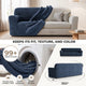 Sofa 4 Seater Slipcover, Comfort Collection – Navy Blue, color swatch | Navy Blue
