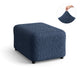 Ottoman Slipcover (Medium), Comfort Collection – Navy Blue, detail view | Navy Blue