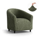 Barrel Chair Slipcover, Comfort Collection – Moss Green, front view | Moss Green