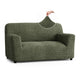 Loveseat 2 Seater Slipcover, Comfort Collection – Moss Green, front view | Moss Green