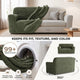 Loveseat 2 Seater Slipcover, Comfort Collection – Moss Green, About it | Moss Green