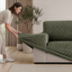 Reclining Armchair Slipcover, Comfort Collection – Moss Green, installation view | Moss Green