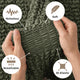Sofa 3 Seater Slipcover, Comfort Collection – Moss Green, product view | Moss Green
