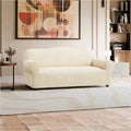 Cream Sofa 3 Seater Slipcover, Mille Righe Collection