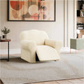 Cream Reclining Armchair Slipcover, Mille Righe Collection