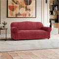 Burgundy Sofa 3 Seater Slipcover, Mille Righe Collection